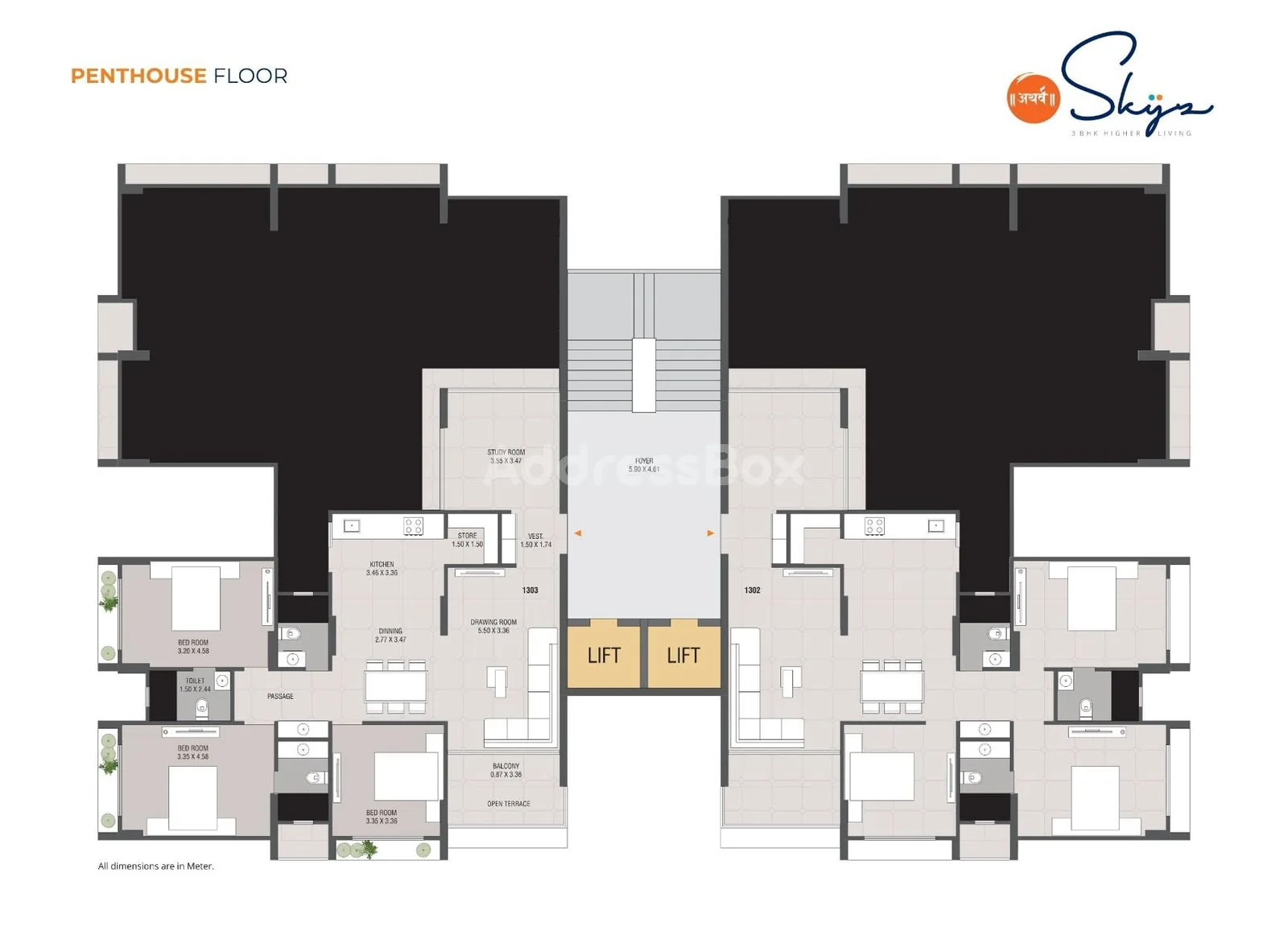 Atharva Skyz Floor Plan