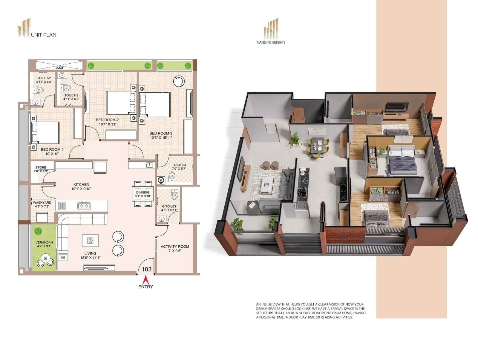 NANDINI HEIGHTS Floor Plan