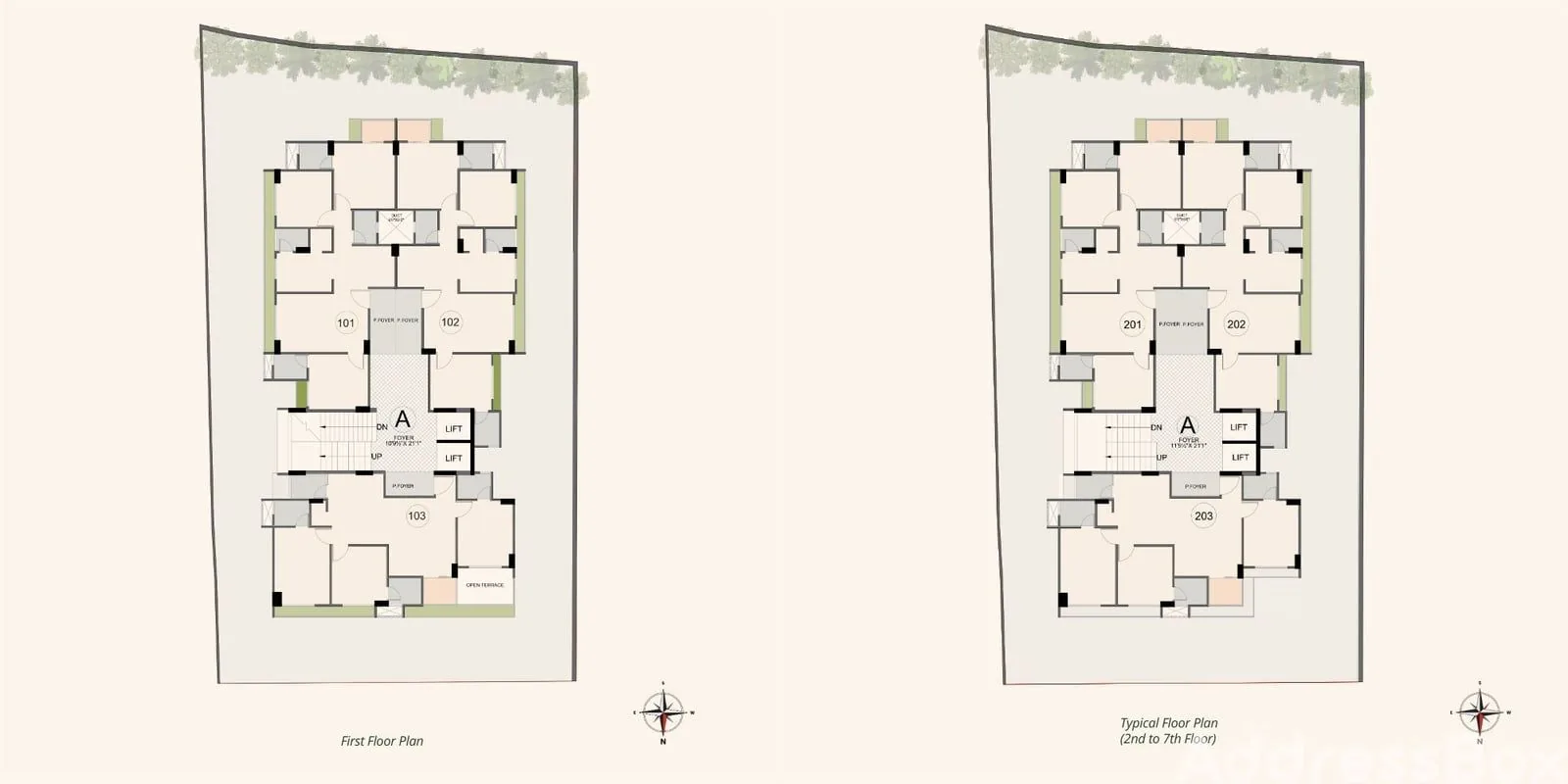 ABHILAXMI APPARTMENTS Floor Plan