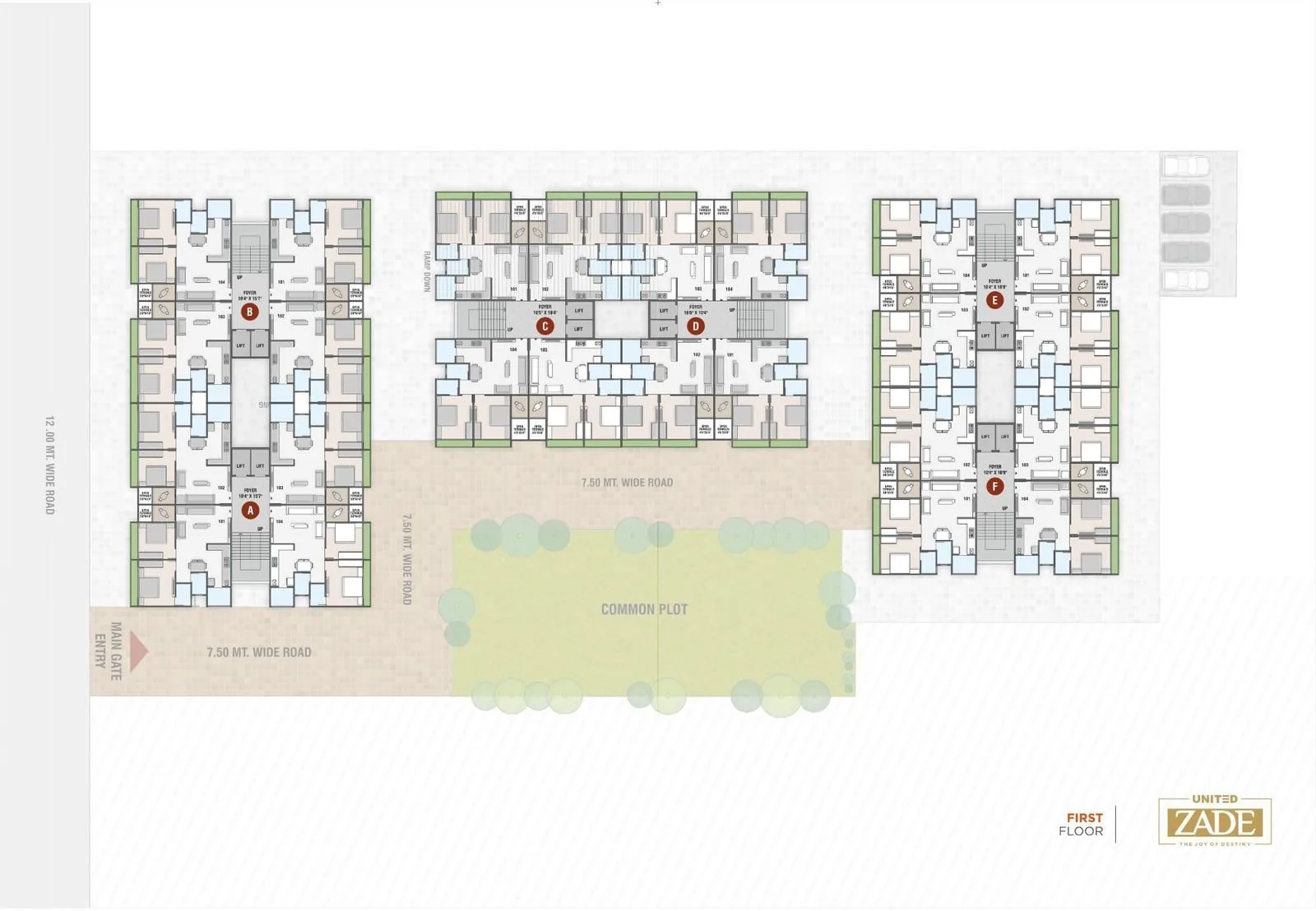 UNITED ZADE Floor Plan