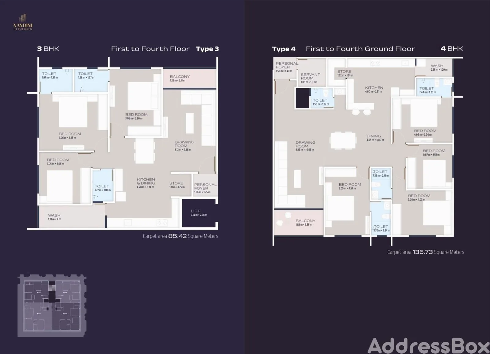 NANDINI LUXURIA Floor Plan