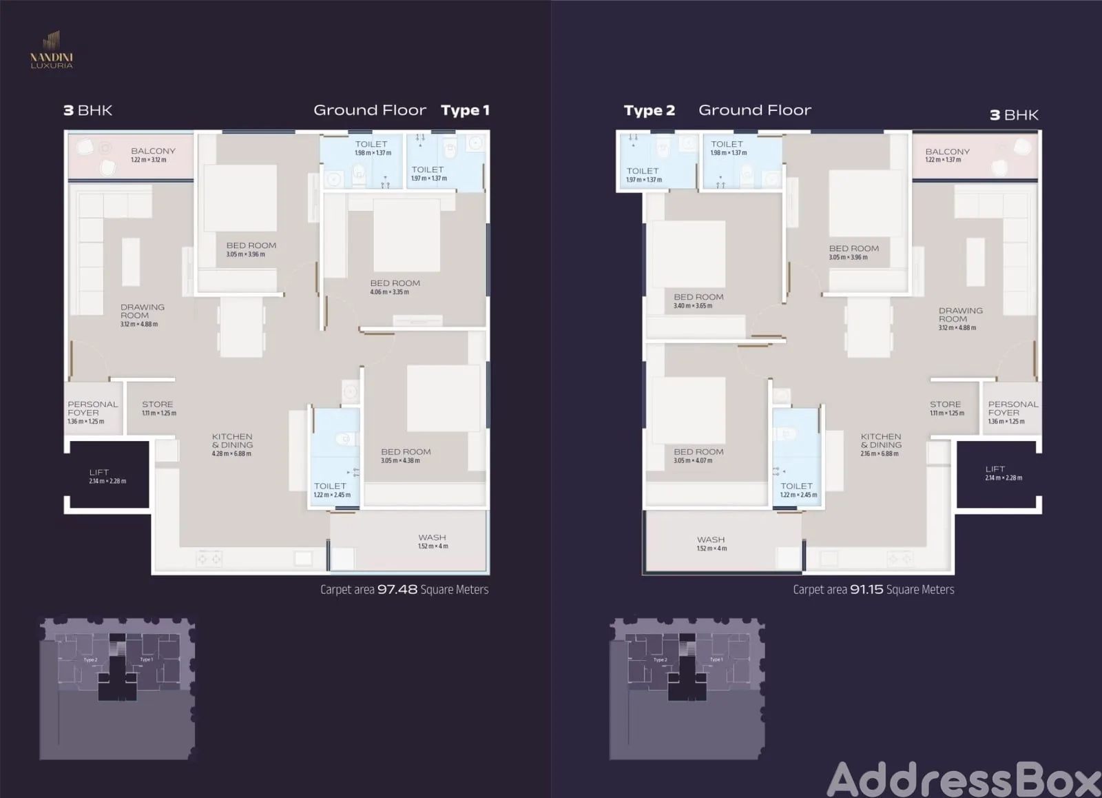 NANDINI LUXURIA Floor Plan