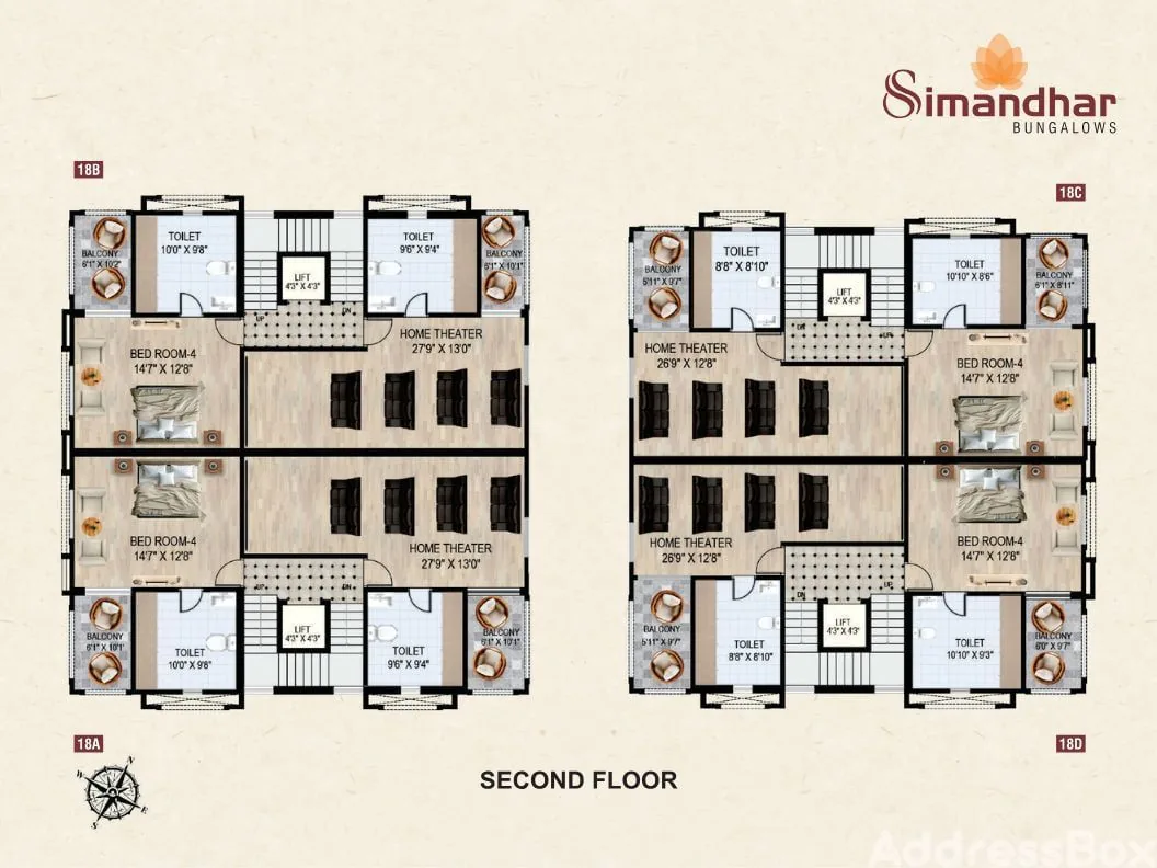 Simandhar Bungalows Floor Plan