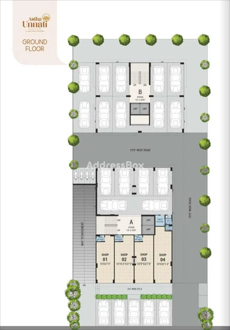 Astha Unnati - Commercial Floor Plan