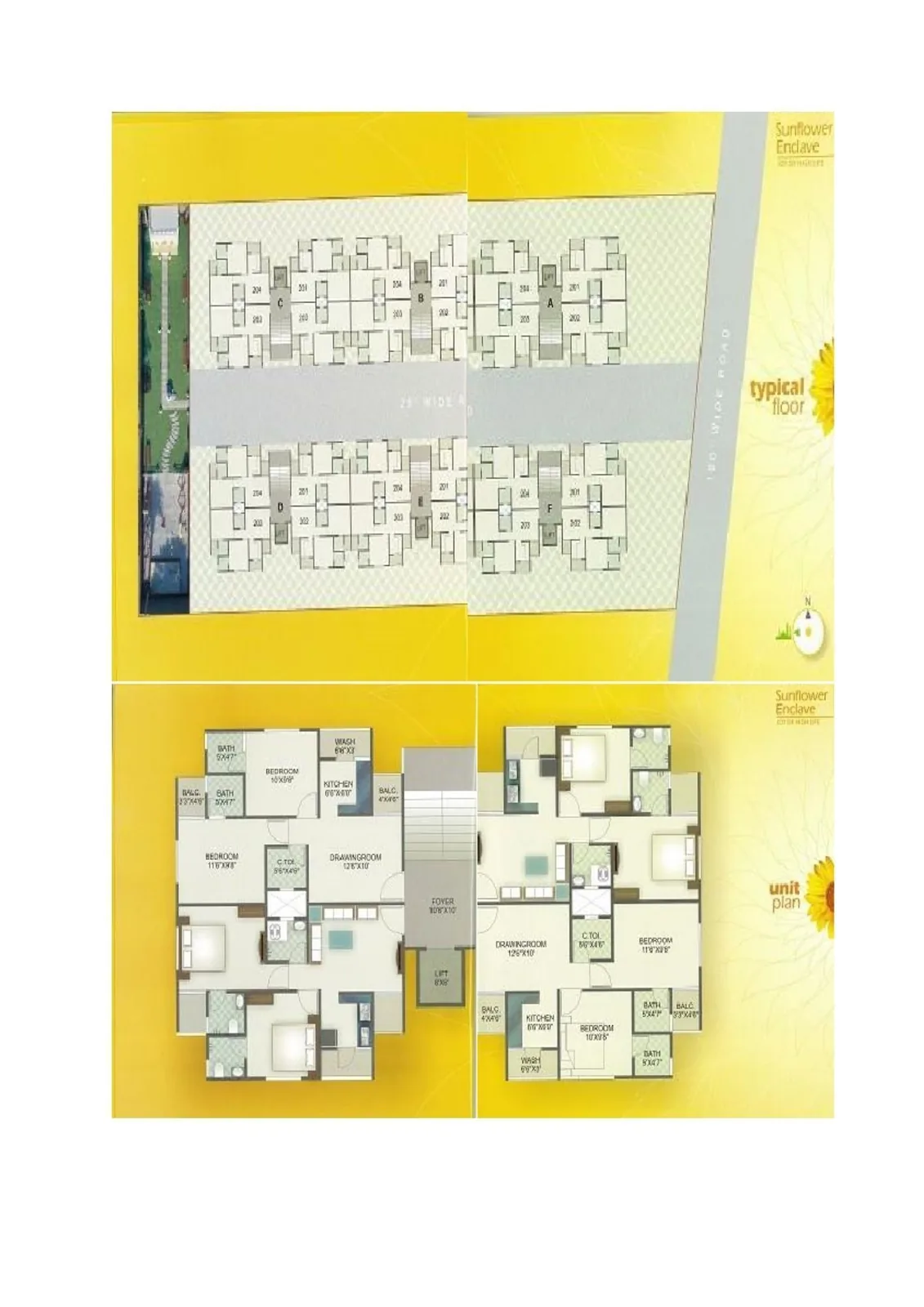 SUNFLOWER ENCLAVE BLOCK "C" Floor Plan