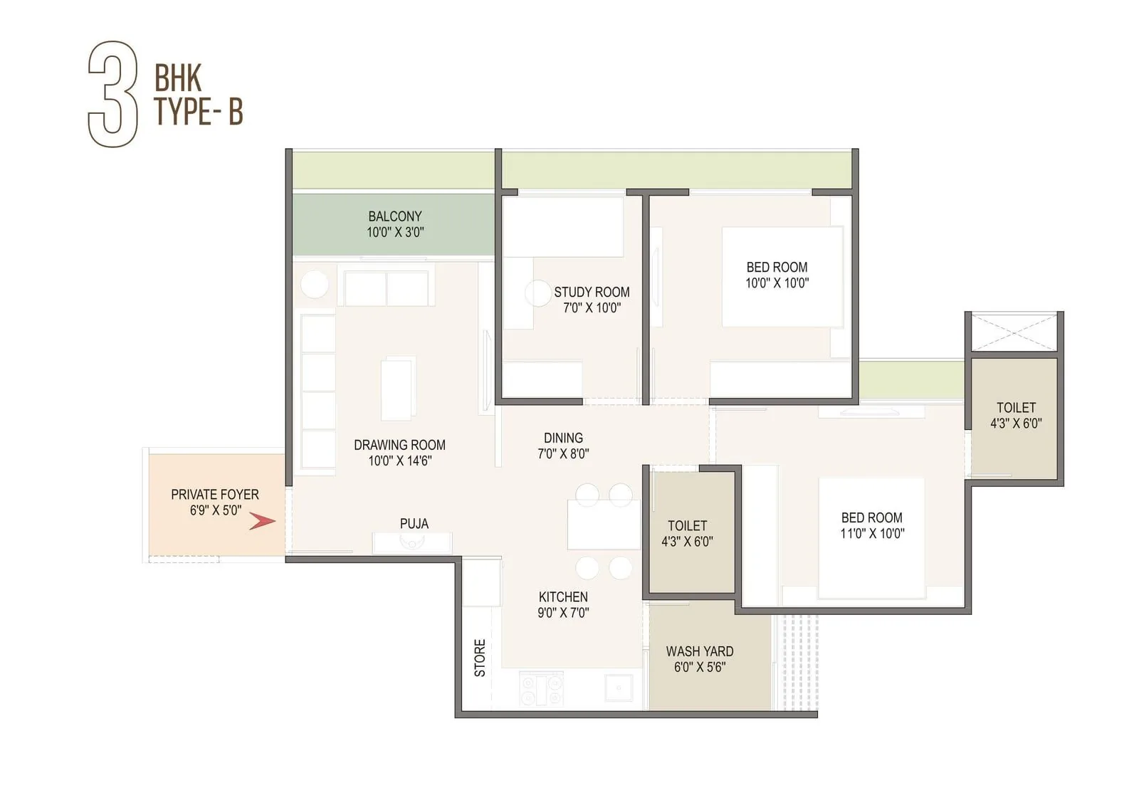 PAARIJAT AAMRA Floor Plan