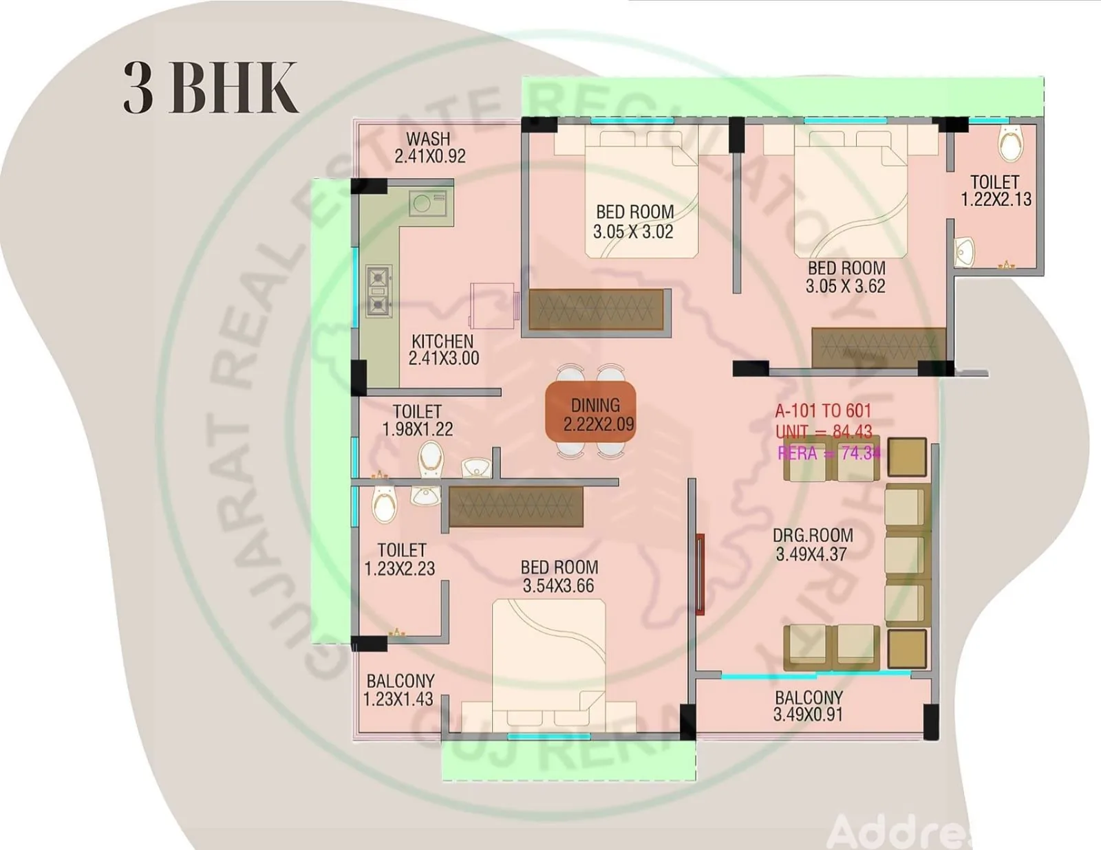 LENTIN APPARTMENT Floor Plan