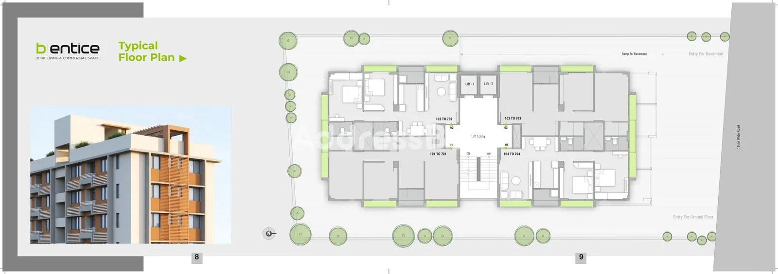 B/ENTICE Floor Plan