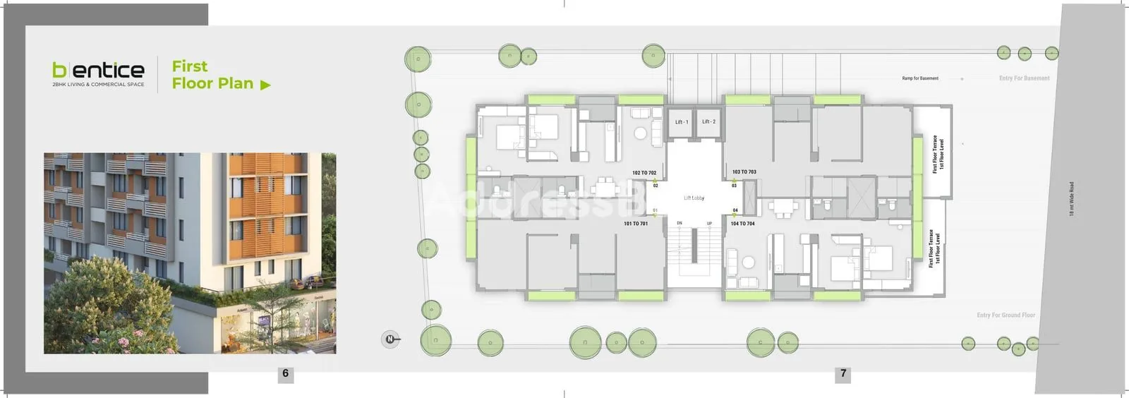 B/ENTICE Floor Plan