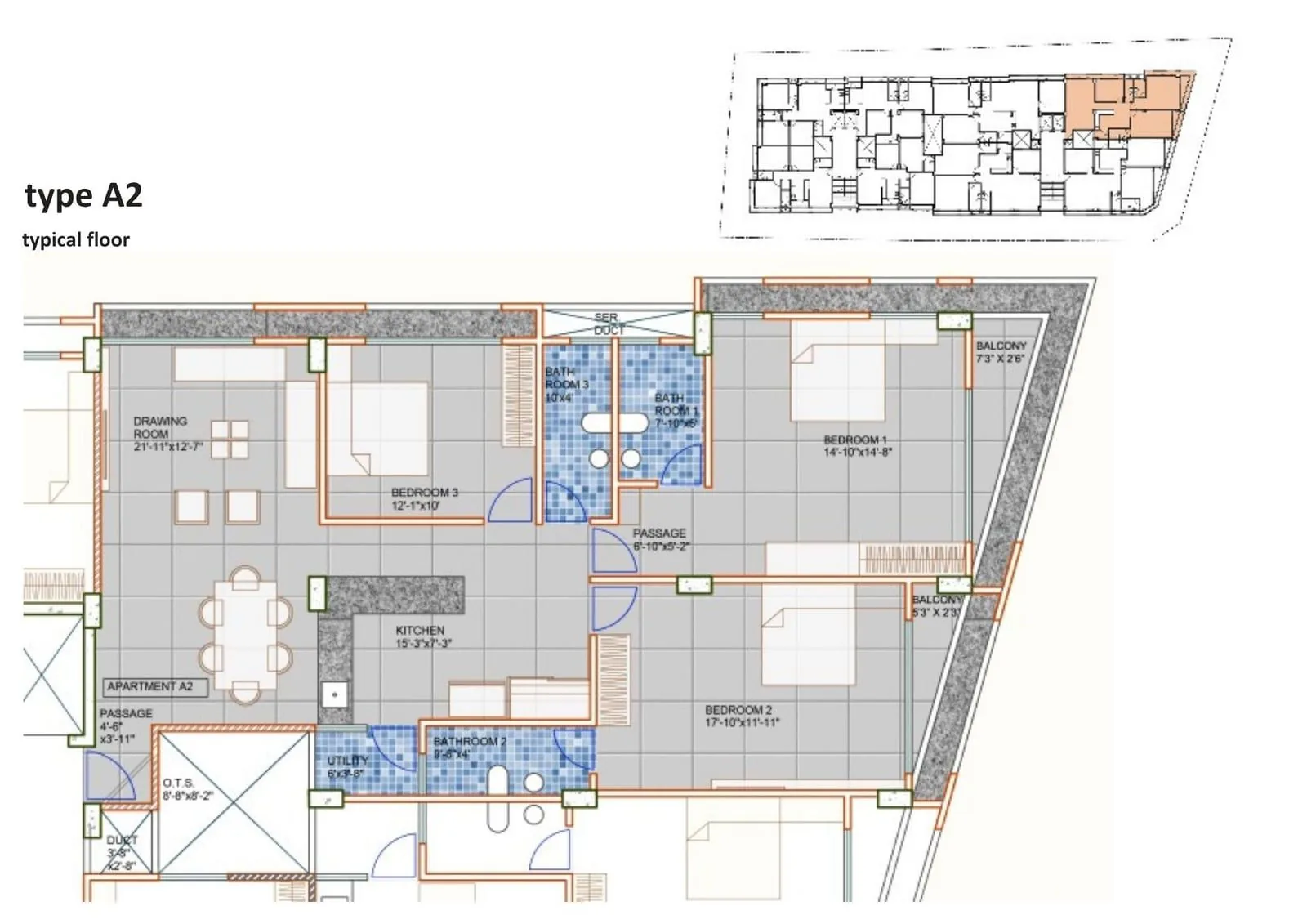 AMRAPALI ELITE - 44 Floor Plan