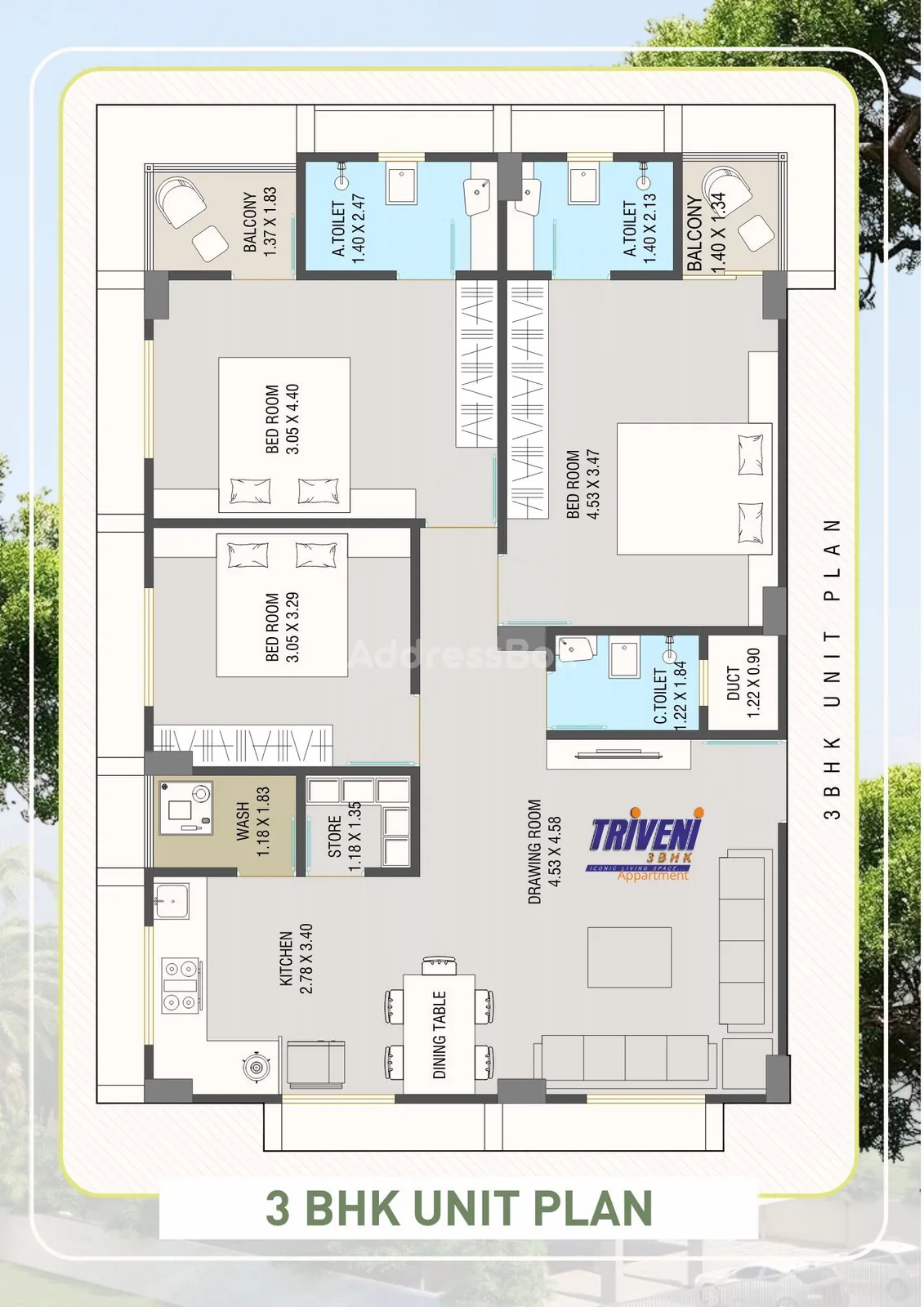 Triveni Apartment Floor Plan
