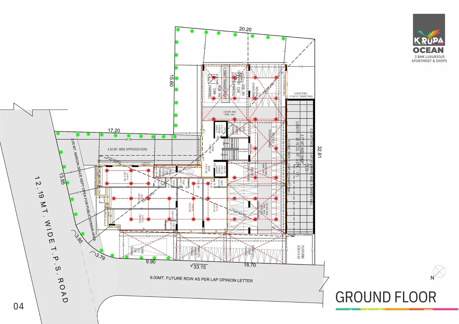 KRUPA OCEAN - Commercial Floor Plan