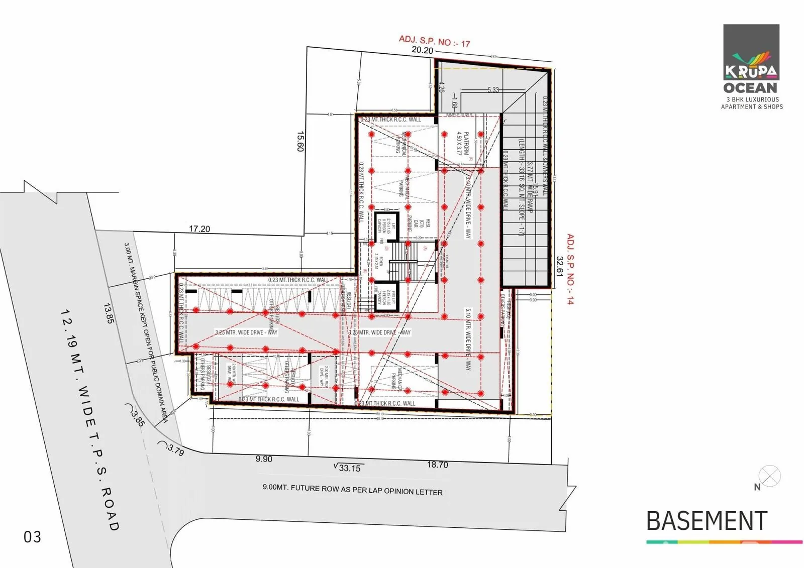 KRUPA OCEAN - Commercial Floor Plan