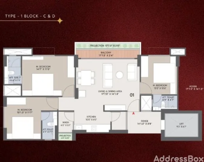 The Empress Floor Plan