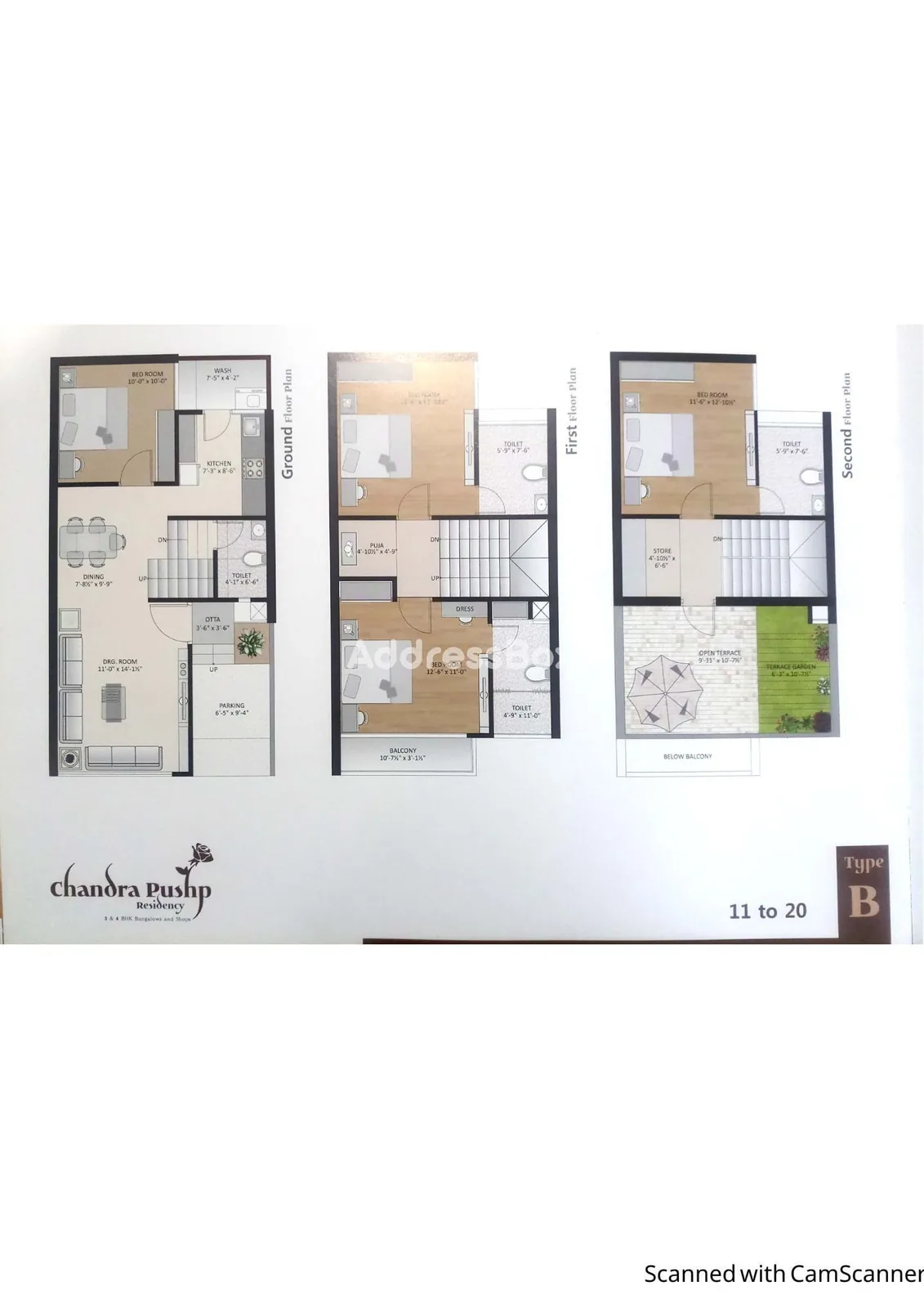 CHANDRA PUSHP RESIDENCY Floor Plan