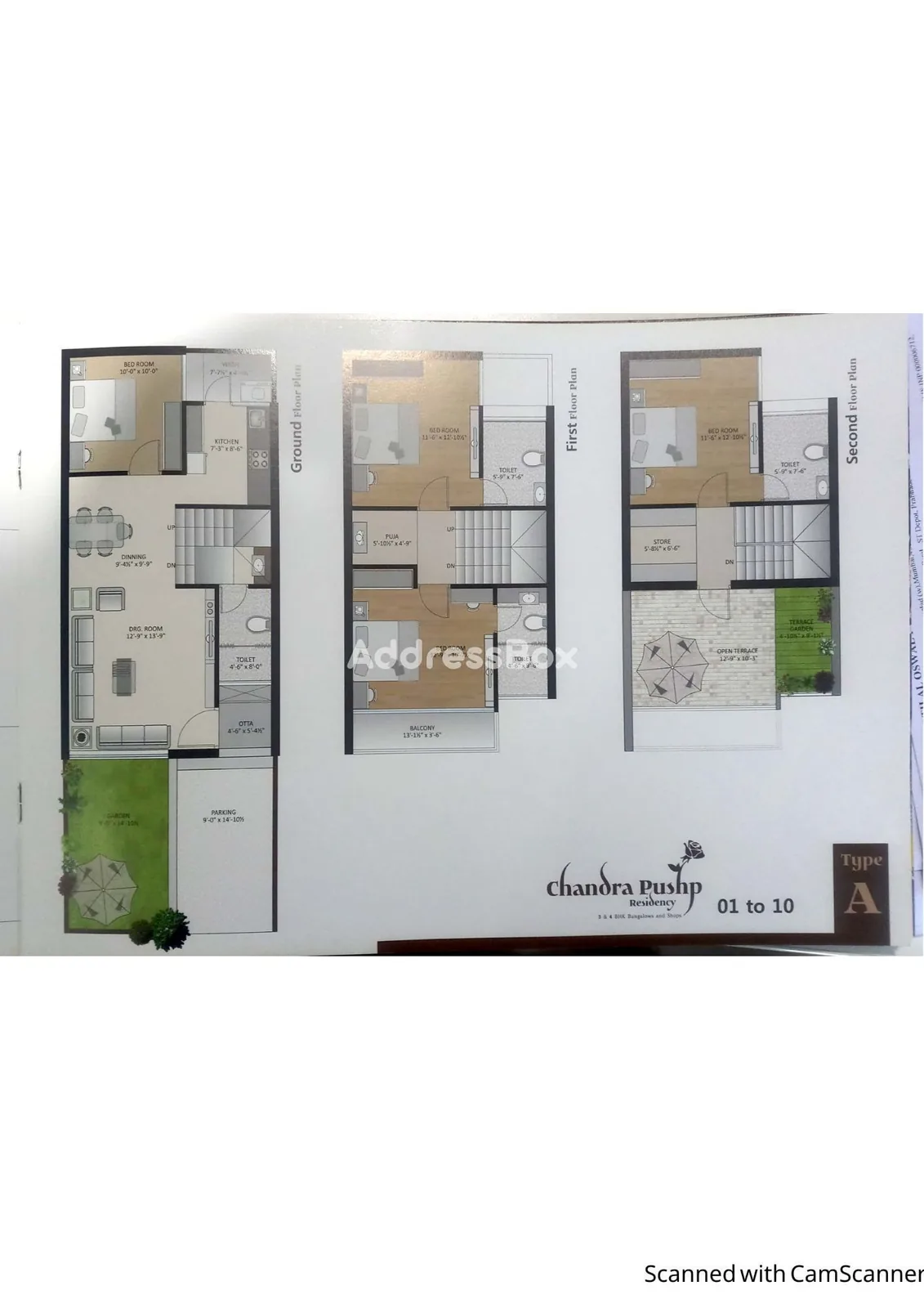 CHANDRA PUSHP RESIDENCY Floor Plan