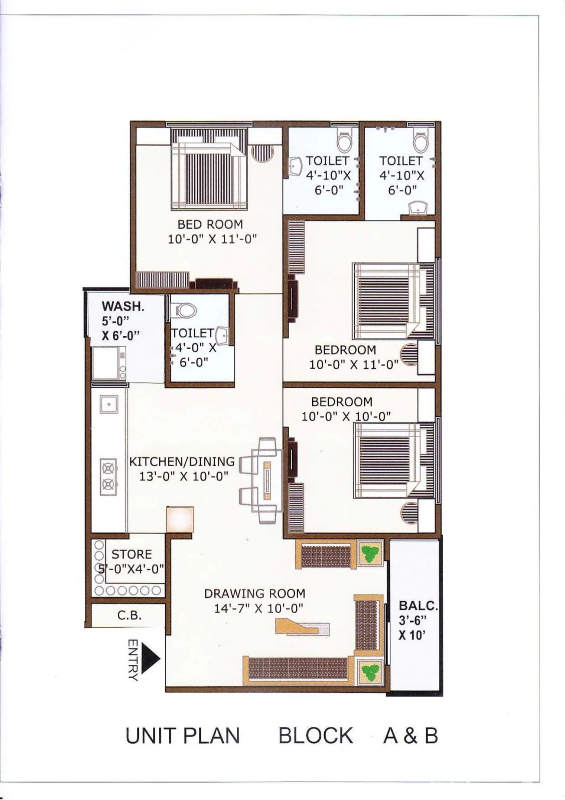 Nilkanth Avenue Floor Plan