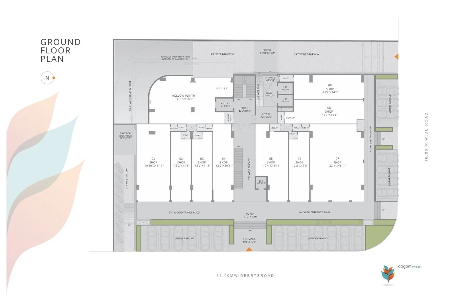 Aagam Avenue Floor Plan