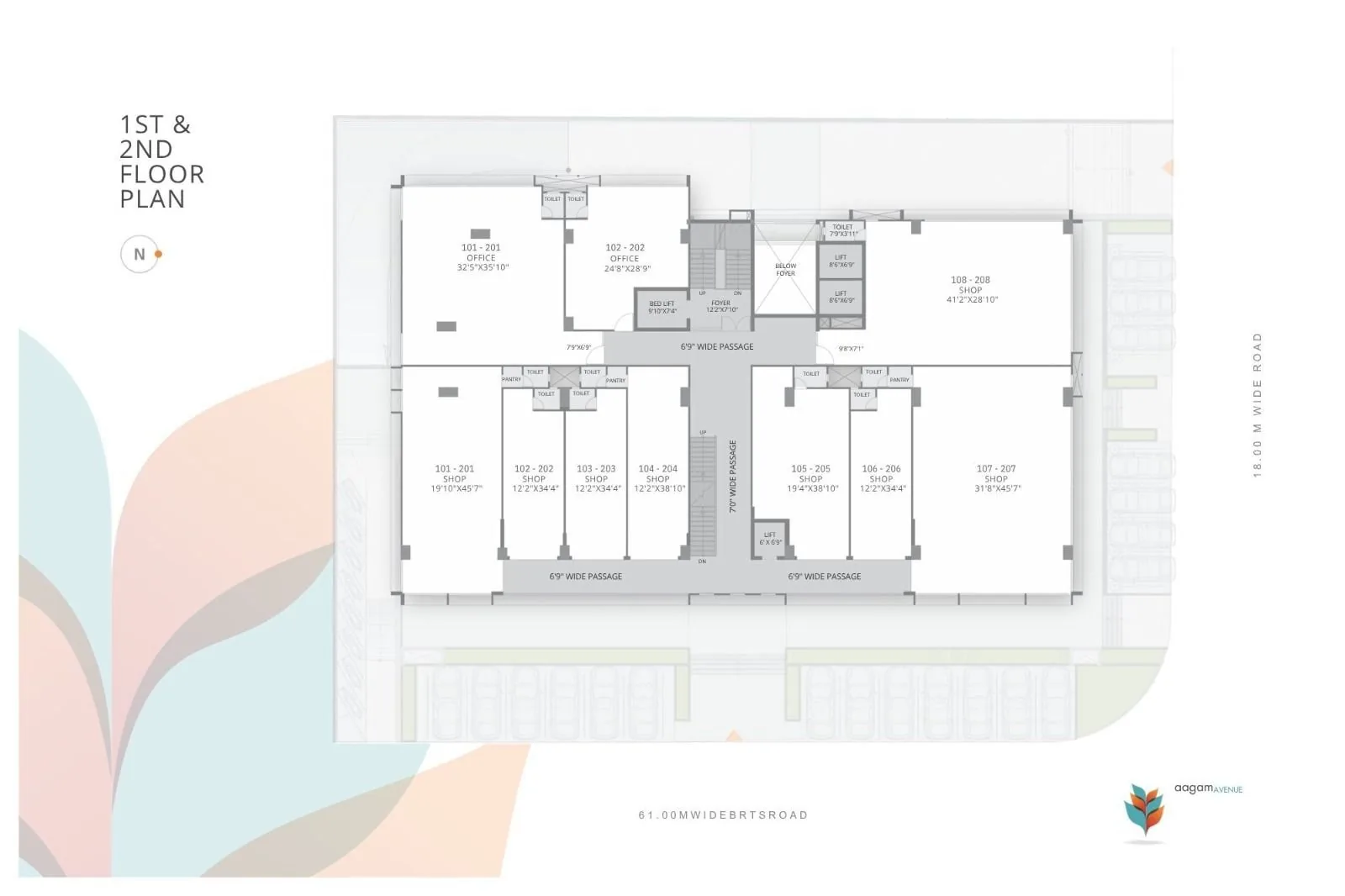 Aagam Avenue Floor Plan