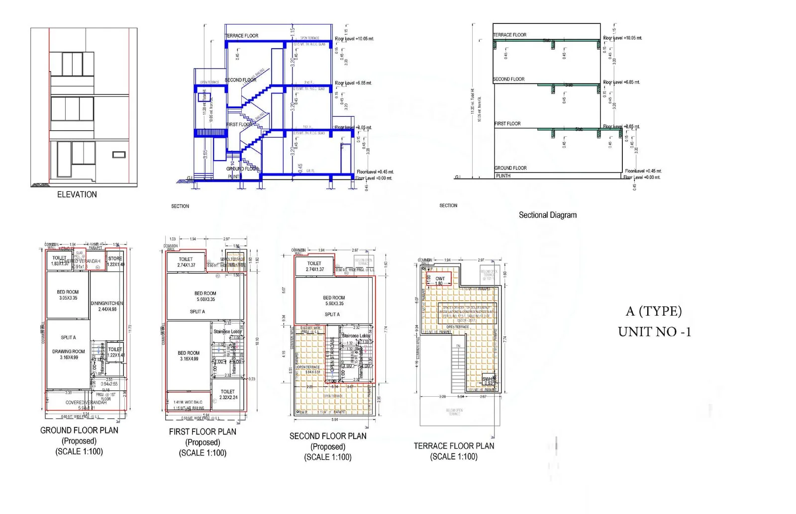 MAHADEV VILLA Floor Plan