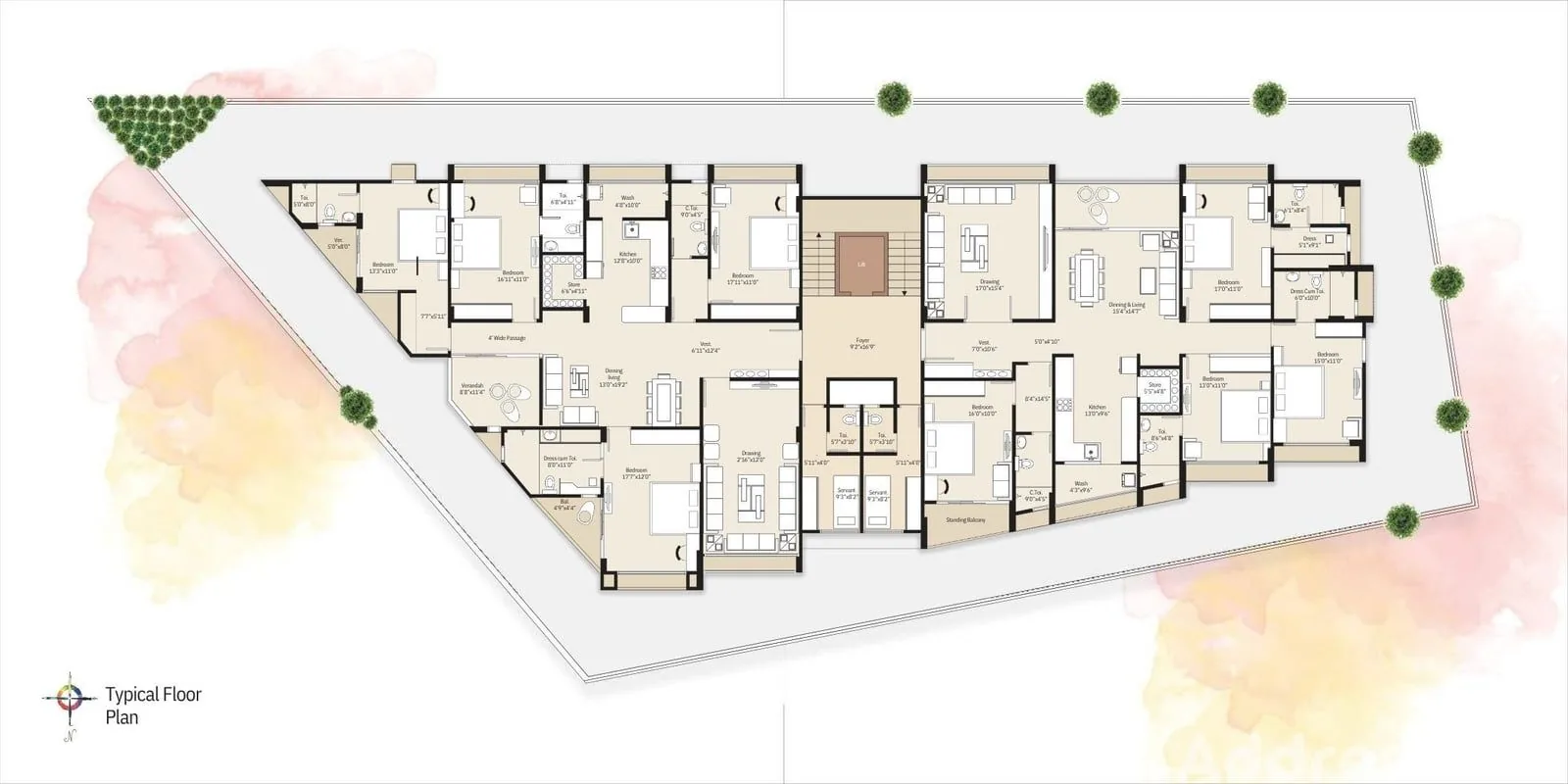 TIRTH GRANDEUR Floor Plan