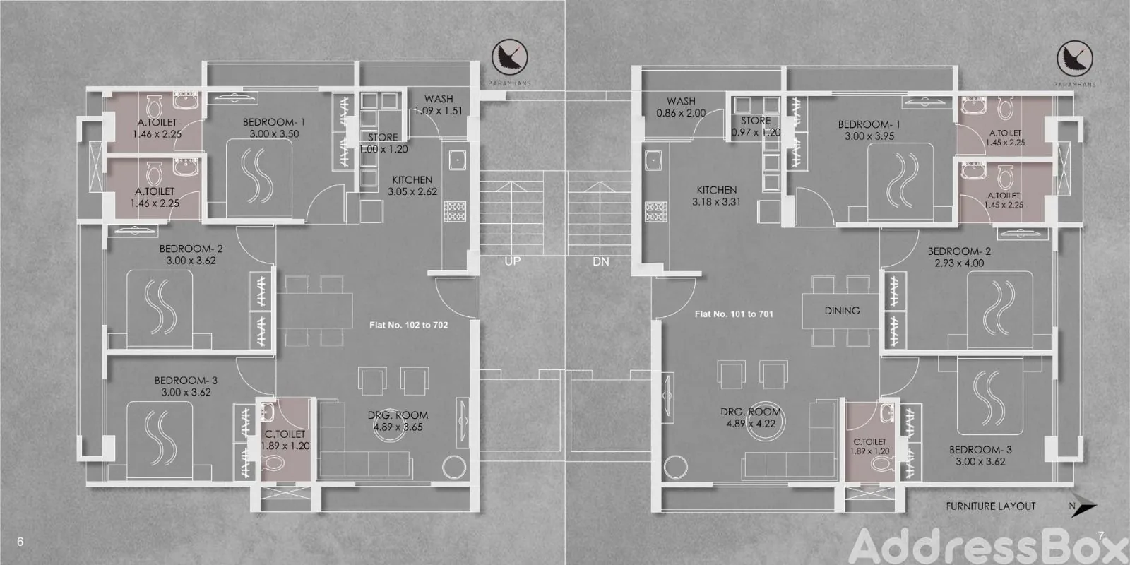 PARAMHANS APPARTMENT Floor Plan