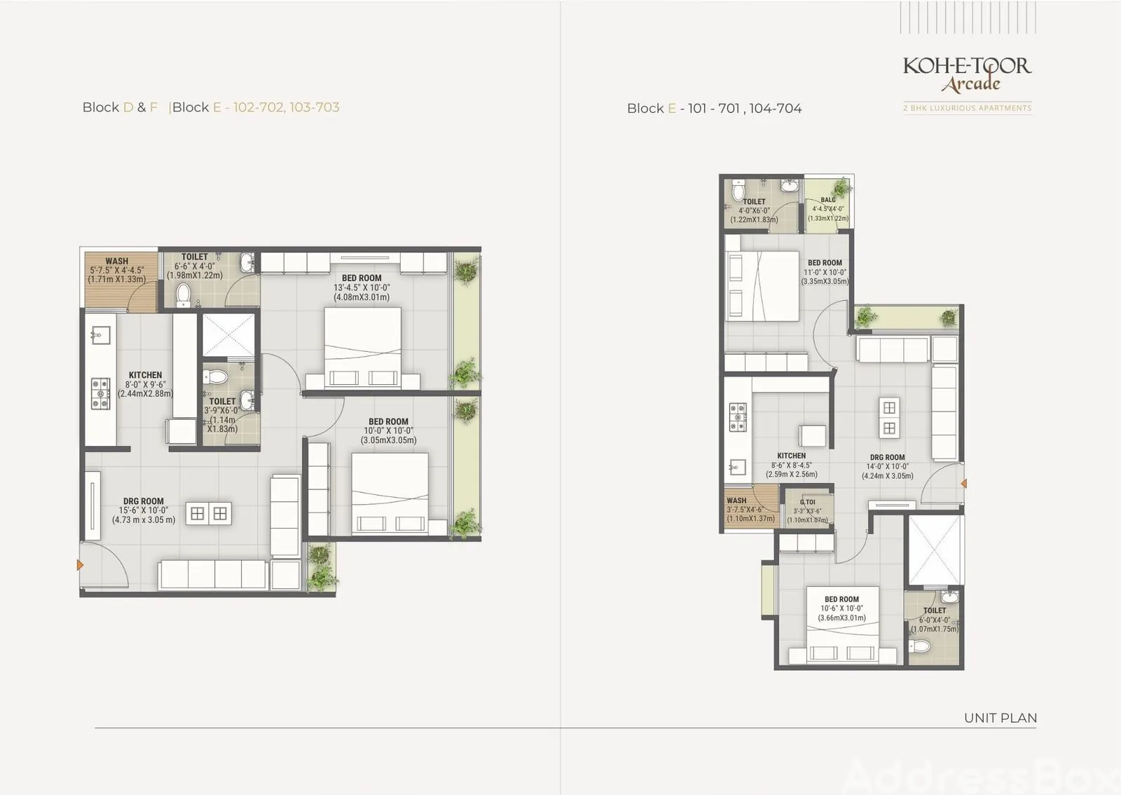KOH-E-TOOR ARCADE D+E+F Floor Plan