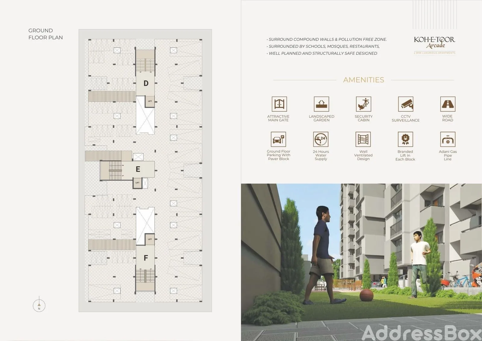 KOH-E-TOOR ARCADE D+E+F Floor Plan