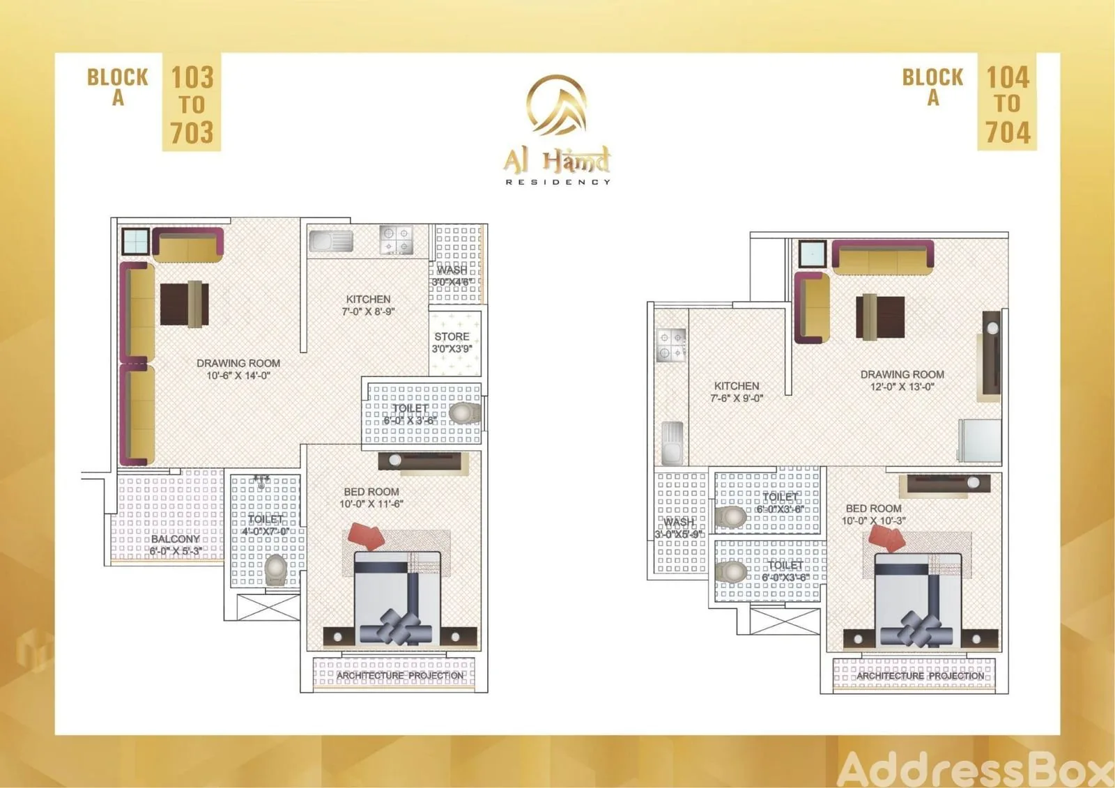 Al Hamd Residency Floor Plan