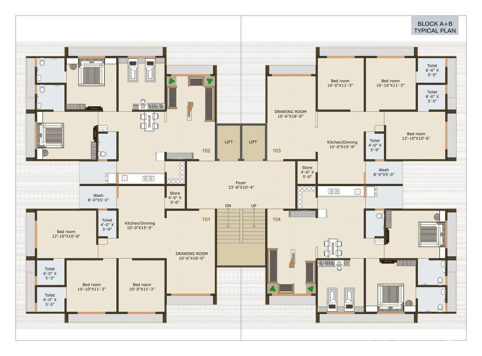 PARAS RESIDENCY Floor Plan