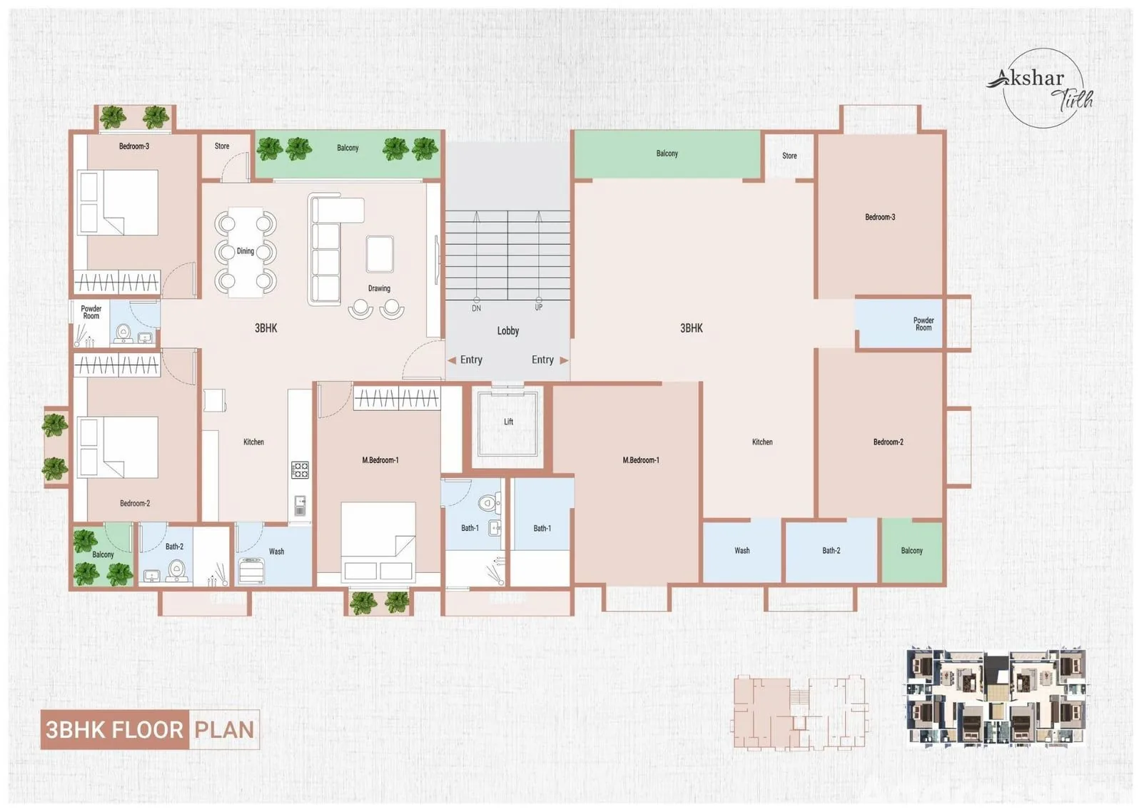 AKSHAR TIRTH Floor Plan