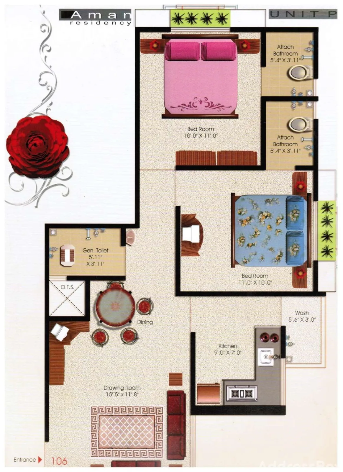 AMAN RESIDENCY Floor Plan