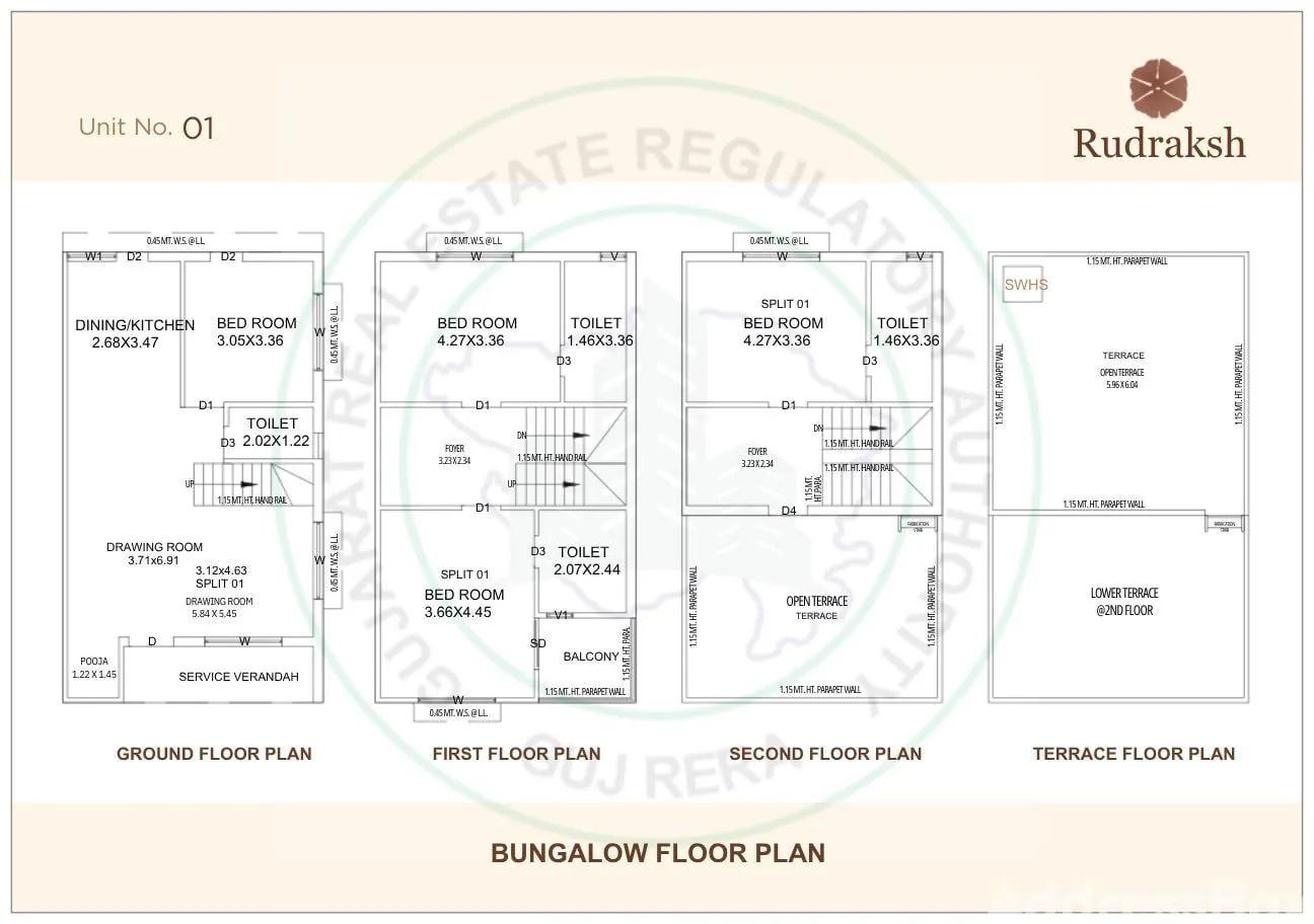 RUDRAKSH BUNGALOWS Floor Plan