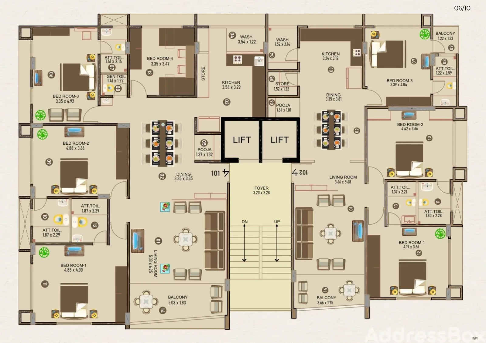 ASHWAMEGH PARADISE Floor Plan