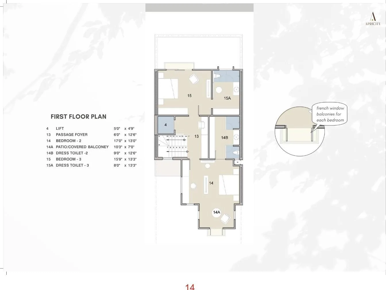 APRICITY BUNGALOWS Floor Plan