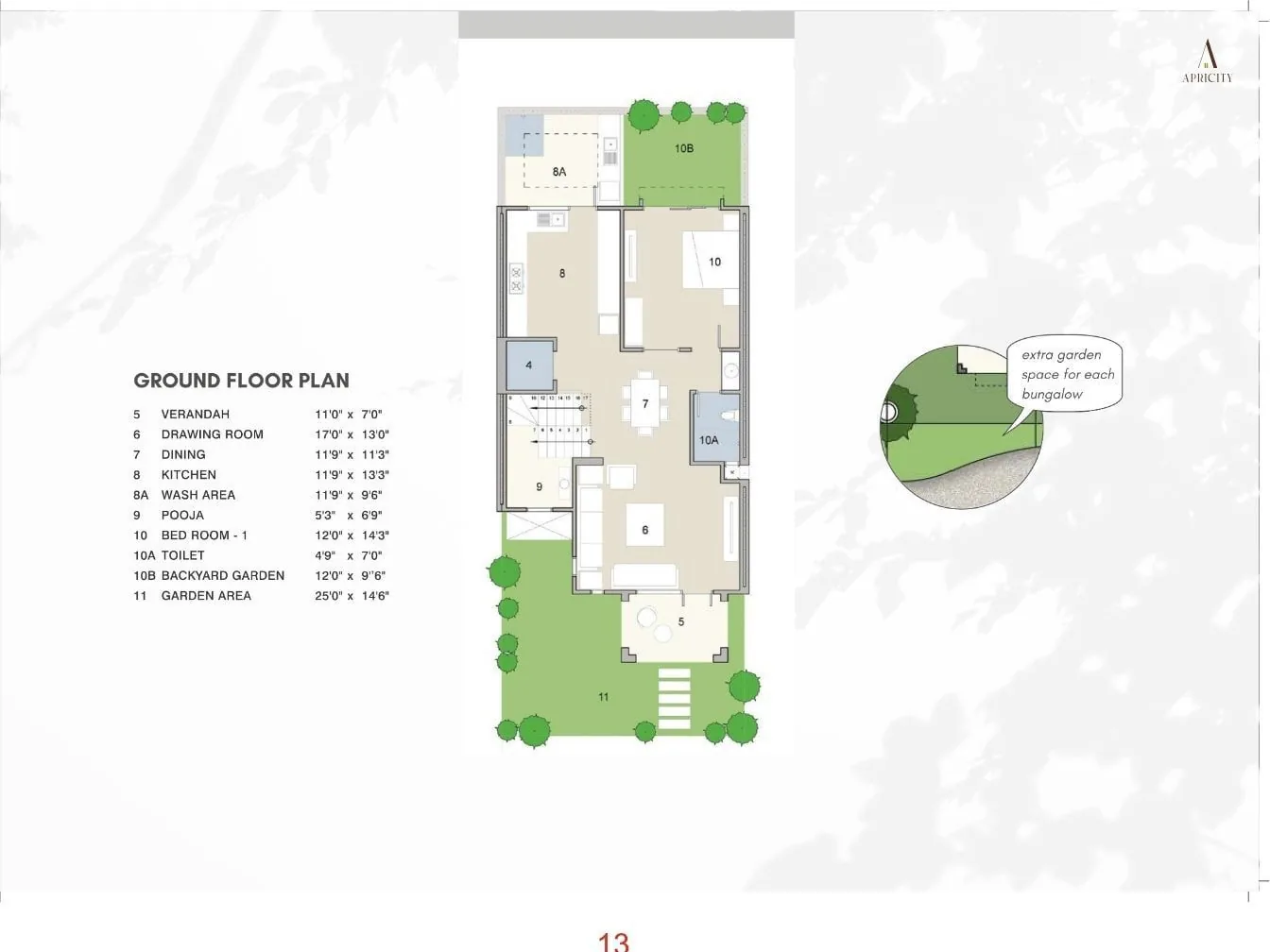 APRICITY BUNGALOWS Floor Plan