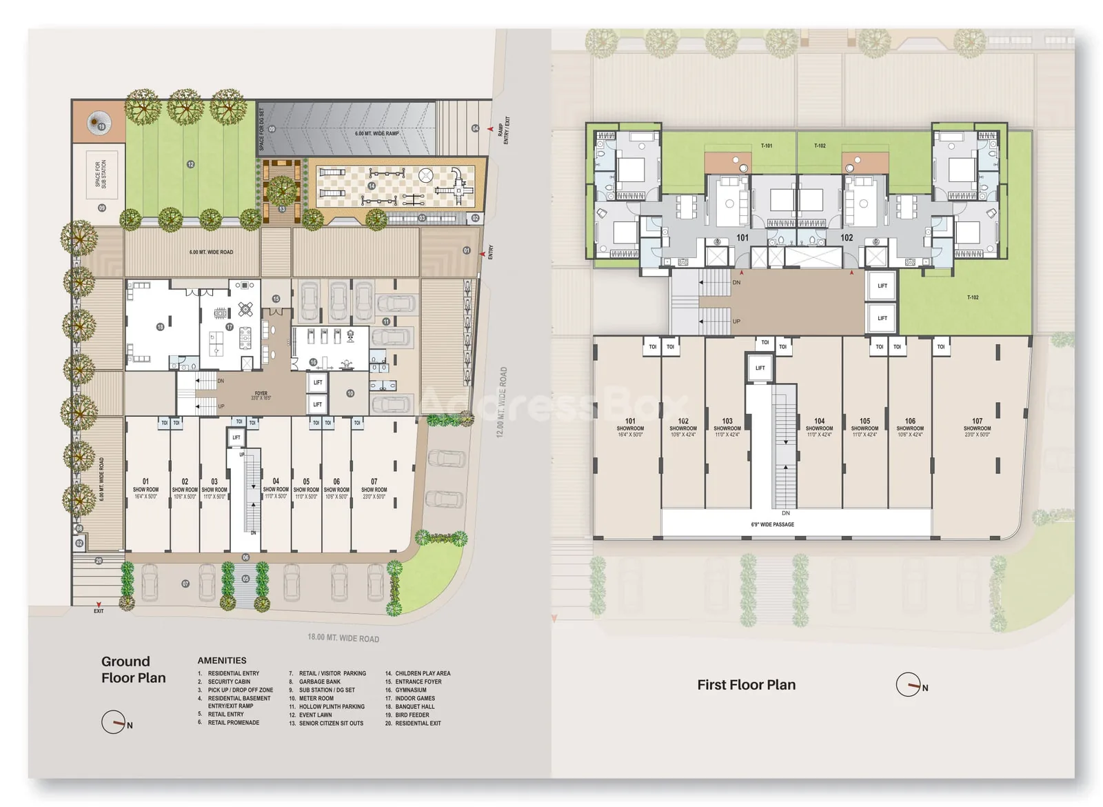 AADISH PRIME - Commercial Floor Plan