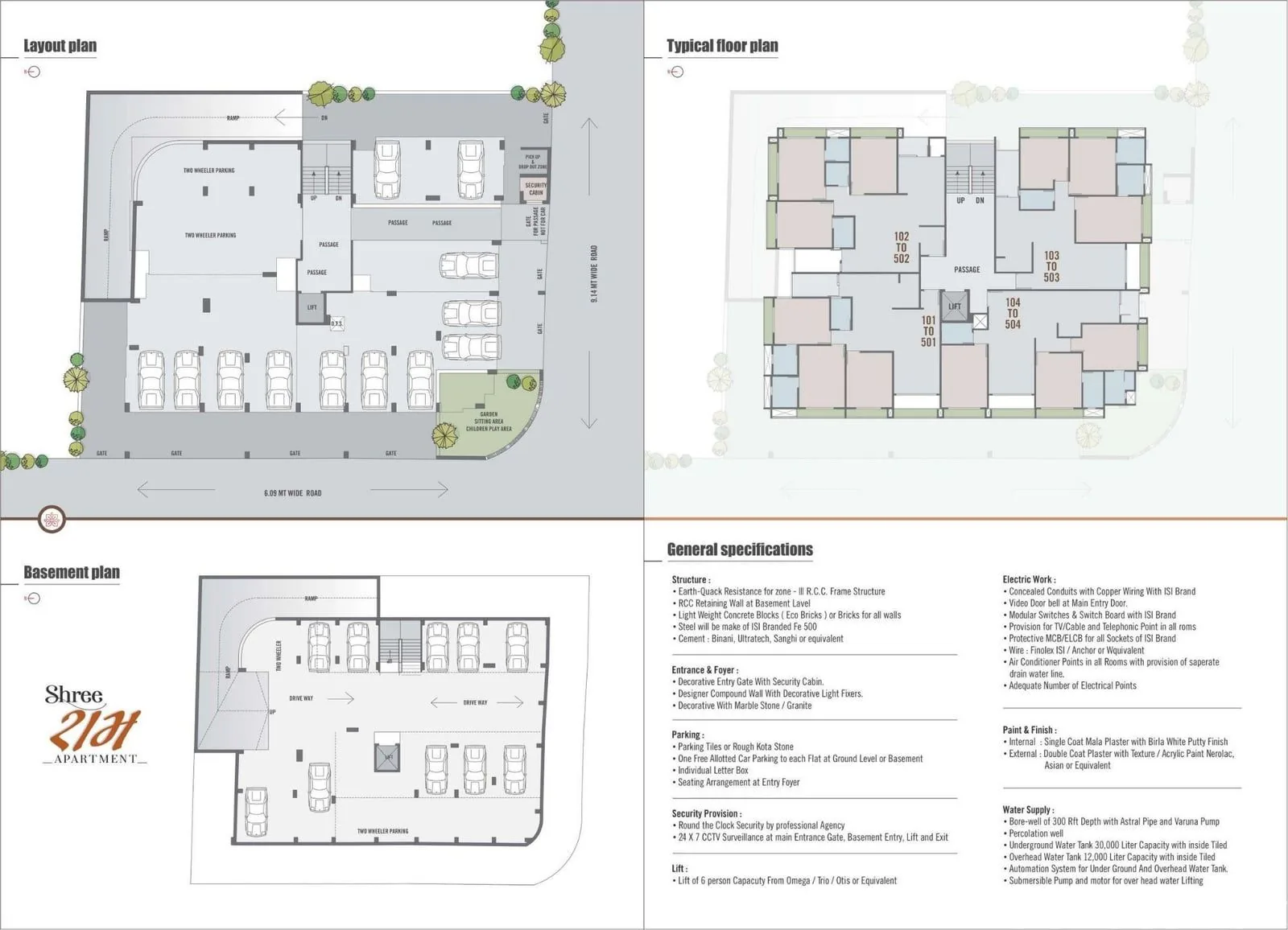 SHREERAM APARTMENT Floor Plan