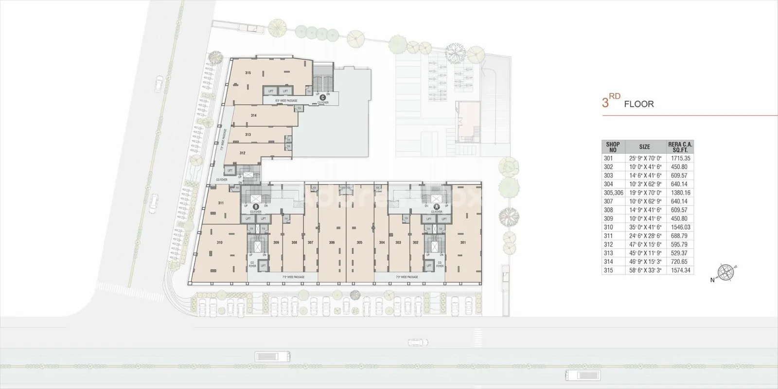 Park Lane - Commercial Floor Plan