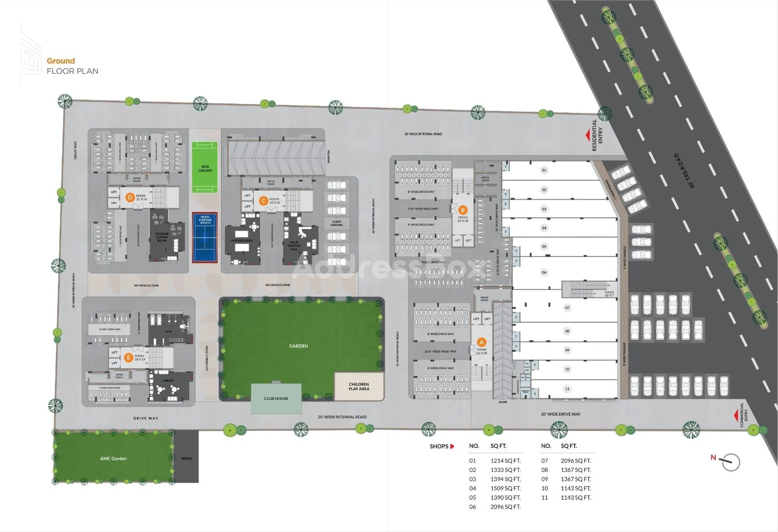 SHYAM SHAYONA FAIRMONT - Commercial Floor Plan